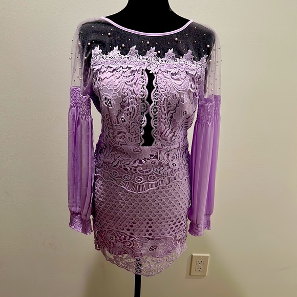 light purple mini dress - Picture 2 of 4